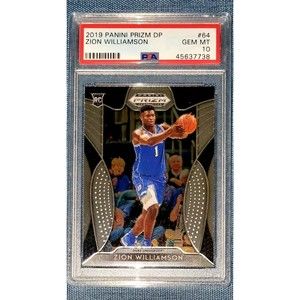 2019 PANINI PRIZM DP ZION WILLIAMSON #64 PSA 10 GEM MINT